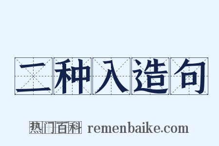 二种入造句是什么意思的图片